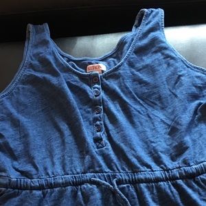 Mid-length denim dress